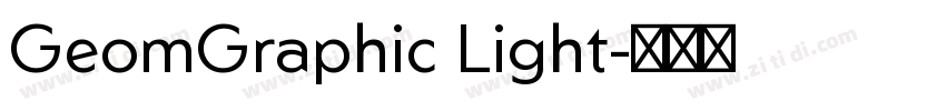 GeomGraphic Light字体转换